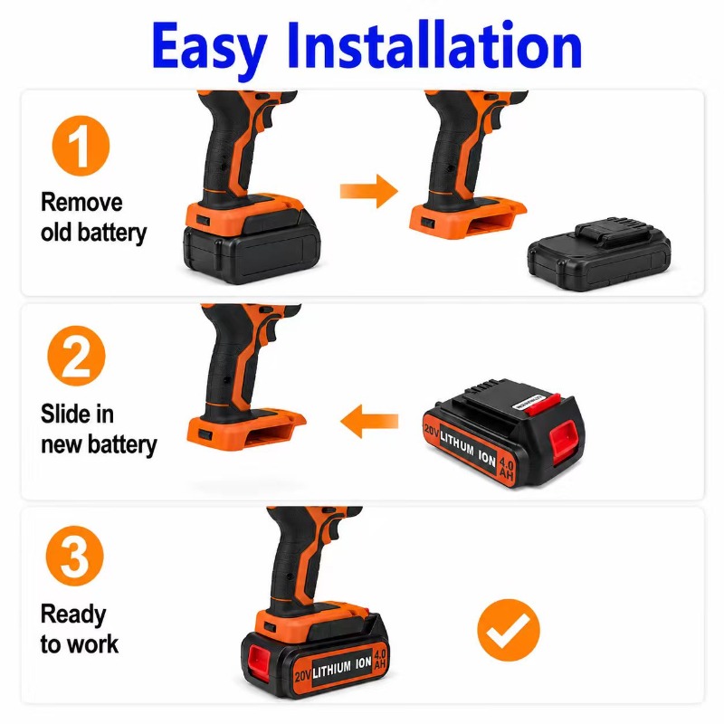 for 3/4/6/8Ah Long Runtime BL2 - đánh giá và giá Black+Decker Tool Cordless