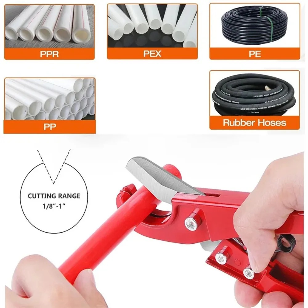PU/PP/PE/PPR Hose Cutting Hand - đánh giá và giá Pipe Cutter Ratchet