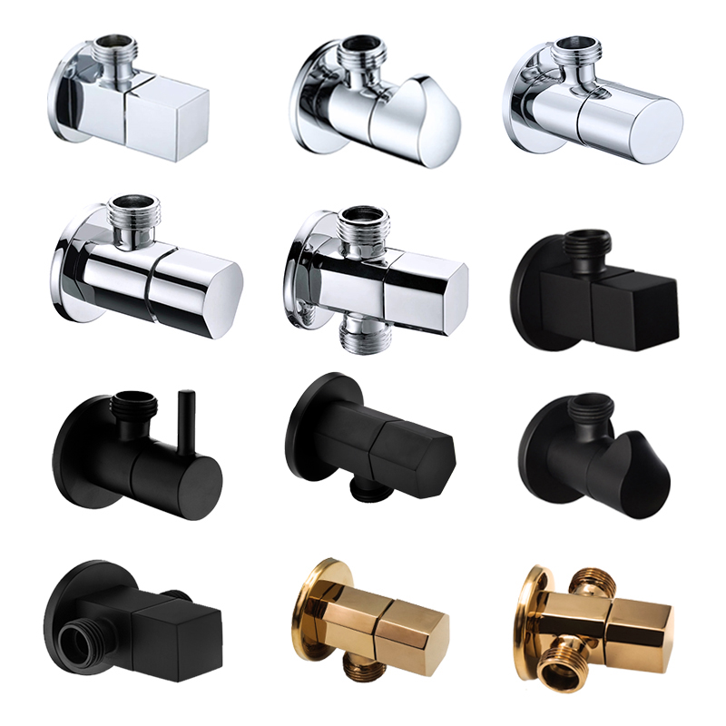 Đồng Góc Van Chrome Đen Hoa Hồ - đánh giá và giá Toilet Fill Valve
